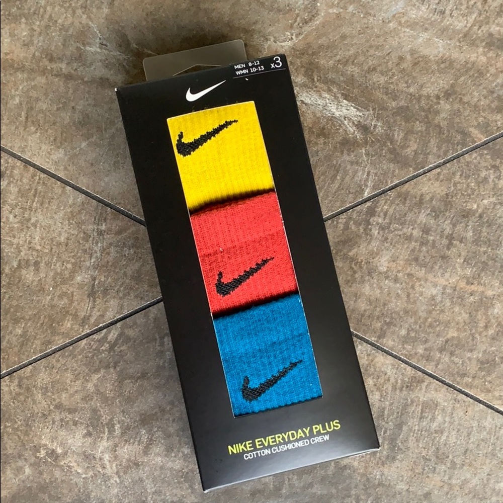 NIKE EVERYDAY PLUS COTTON CUSHIONED CREW SOCKS MEN - Picture 2 of 16